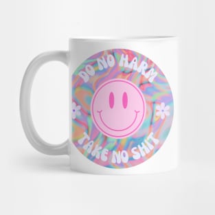 Trippy Do No Harm Take No Shit Mug